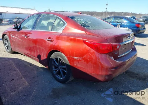 2014 Infiniti Q50 Premium z USA, uszkodzony, nr VIN JN1BV7AR8EM705258